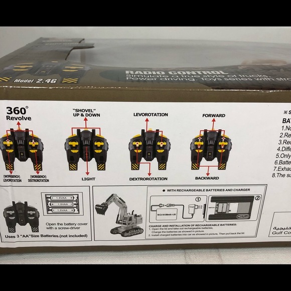 XIE MING Simulation Engineering Truck RC Excavator 2.4G 360 Revolve Tested - Picture 3 of 7